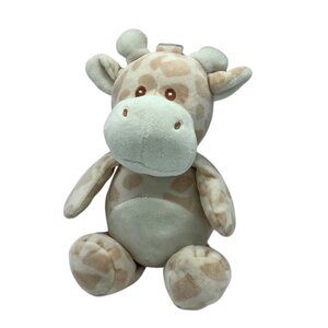 Kellytoy Giraffe Plush Stuffed Animal Baby Infant Rattle Ring 13" Beige &‎ Cream